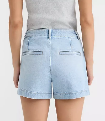 Tall Curvy Palmer Denim Shorts Vintage Light Wash
