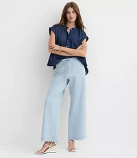 Petite Chambray Everyday Dolman Shirt