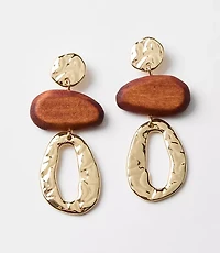 Wood Statement Earrings