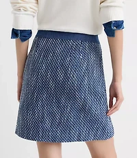 Petite Denim Tweed Mini Skirt