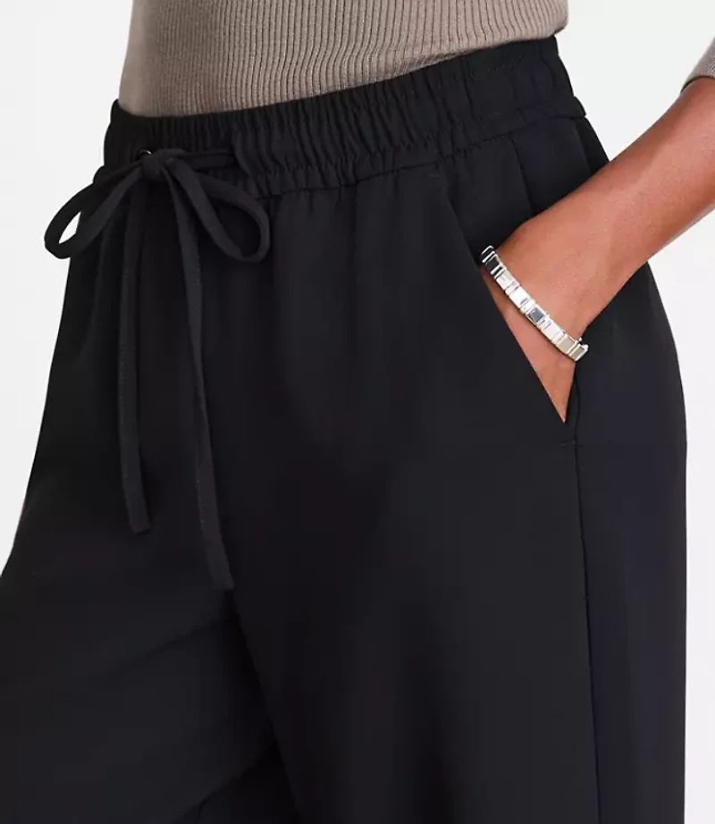 Tall LOFT Versa Crepe Drape Drawstring Pants
