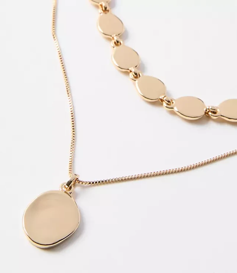 Coin Layered Statement Necklace