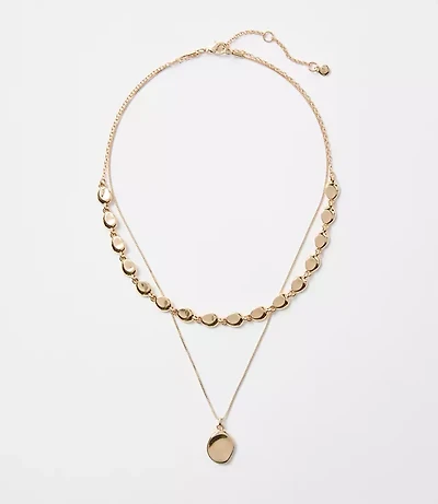 Coin Layered Statement Necklace