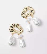 Mother Of Pearl Statement Drop Earrings