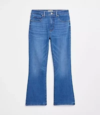 Rivete Tall Mid Rise Kick Crop Jeans Dark Wash