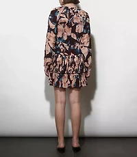 Greylin Astrid Floral Pleated Mini Dress