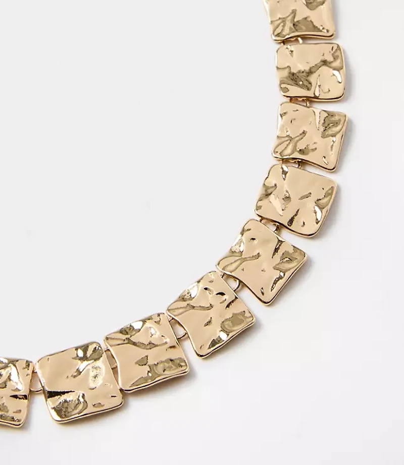 Molded Abstract Statement Necklace