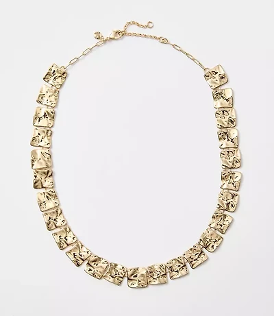 Molded Abstract Statement Necklace