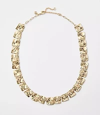 Molded Abstract Statement Necklace