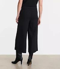 Petite LOFT Versa Crepe Drape Culottes