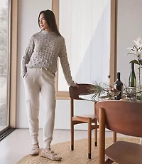 Haven Well Within Lurex Blend Pointelle Crewneck Sweater