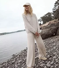 Haven Well Within Organic Cotton Blend Diamond Stitch Sweater