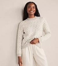 Haven Well Within Organic Cotton Blend Diamond Stitch Sweater