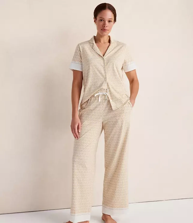 Haven Well Within Organic Cotton Jersey Muted Floral Pajama Pants
