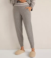 Haven Well Within Organic Cotton Blend Nostalgic Fair Isle Joggers