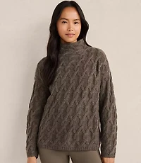 Haven Well Within Cashmere Cable Mock Neck Sweater