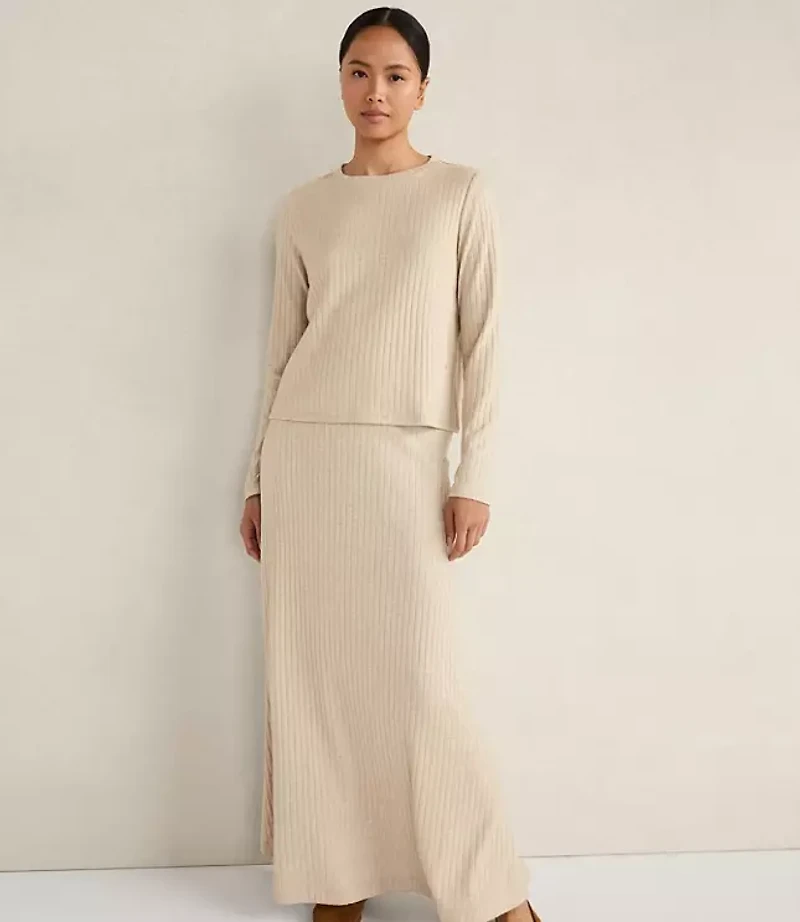 Haven Well Within Lurex Rib Knit Top