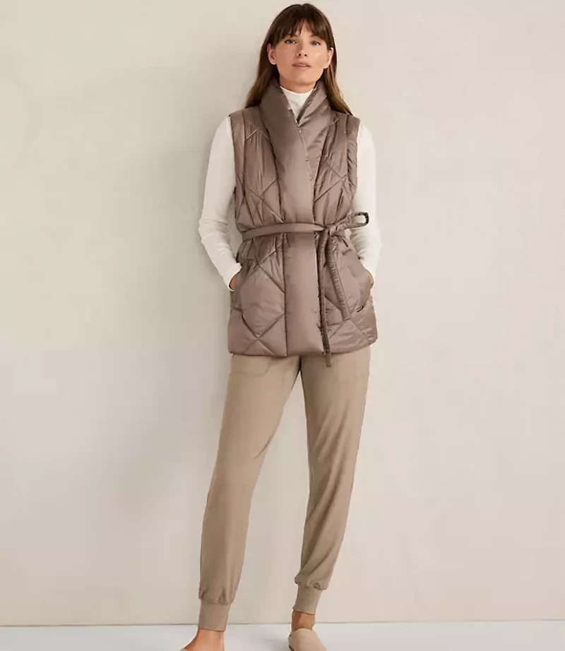 Haven Well Within Shiny Quilted Puffer Vest