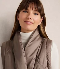 Haven Well Within Shiny Quilted Puffer Vest