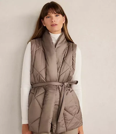 Haven Well Within Shiny Quilted Puffer Vest