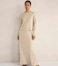 Haven Well Within Lurex Rib Knit Maxi Skirt