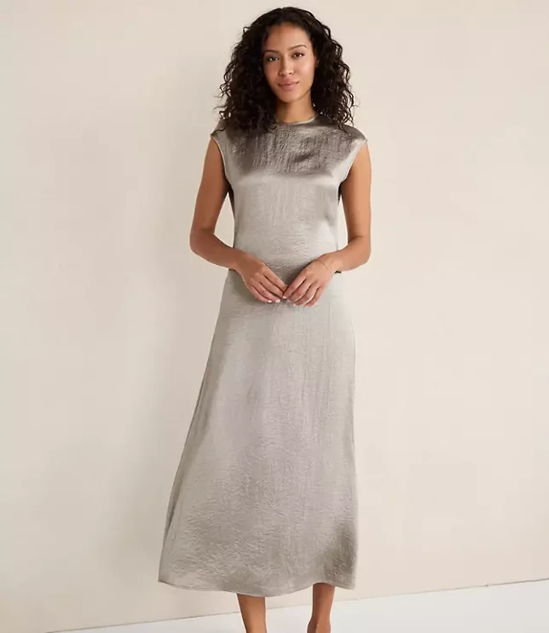 Haven Well Within Luxe Crinkle Shine Midi Dress