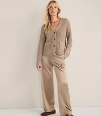 Haven Well Within Lurex Blend Shaker Stitch Cardigan