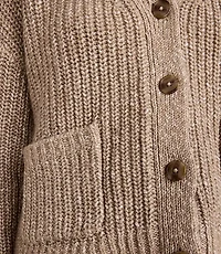 Haven Well Within Lurex Blend Shaker Stitch Cardigan