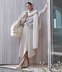 Haven Well Within Wool Blend Split Hem Skirt