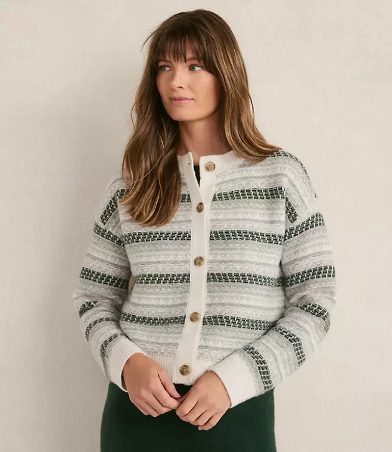 Haven Well Within Wool Blend Fair Isle Cardigan