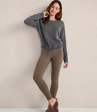 Haven Well Within Cashmere Tie-Front Crewneck Sweater