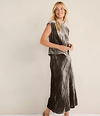 Haven Well Within Textured Velvet Maxi Skirt