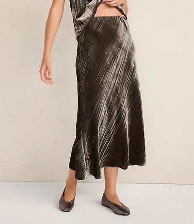 Haven Well Within Textured Velvet Maxi Skirt