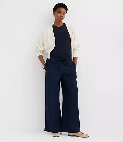 Sawyer Pull On Pants Textured Crepe