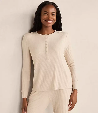 Haven Well Within Drapey Rib Knit Henley