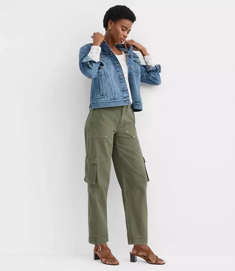 Cargo Barrel Pants Twill