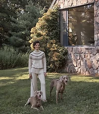 Haven Well Within Organic Cotton Blend Fair Isle Cable Mock Neck Sweater