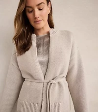 Haven Well Within Chunky Cotton Blend Belted Cardigan