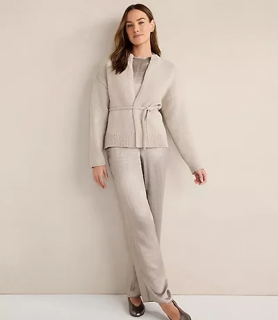 Haven Well Within Chunky Cotton Blend Belted Cardigan