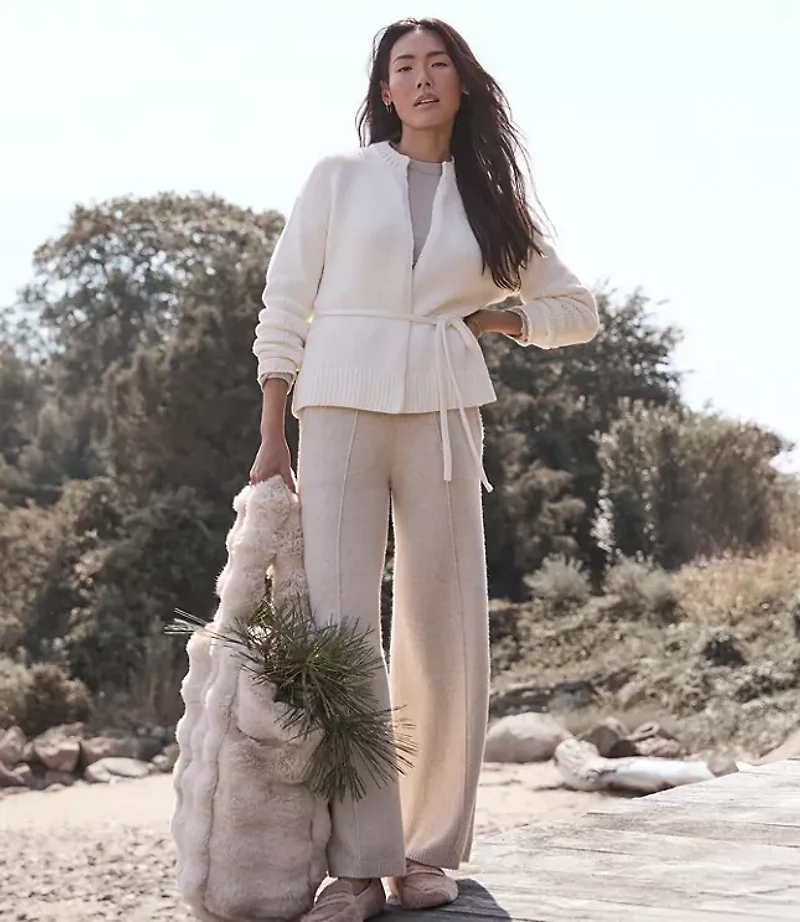 Haven Well Within Chunky Cotton Blend Belted Cardigan