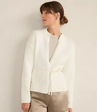 Haven Well Within Chunky Cotton Blend Belted Cardigan