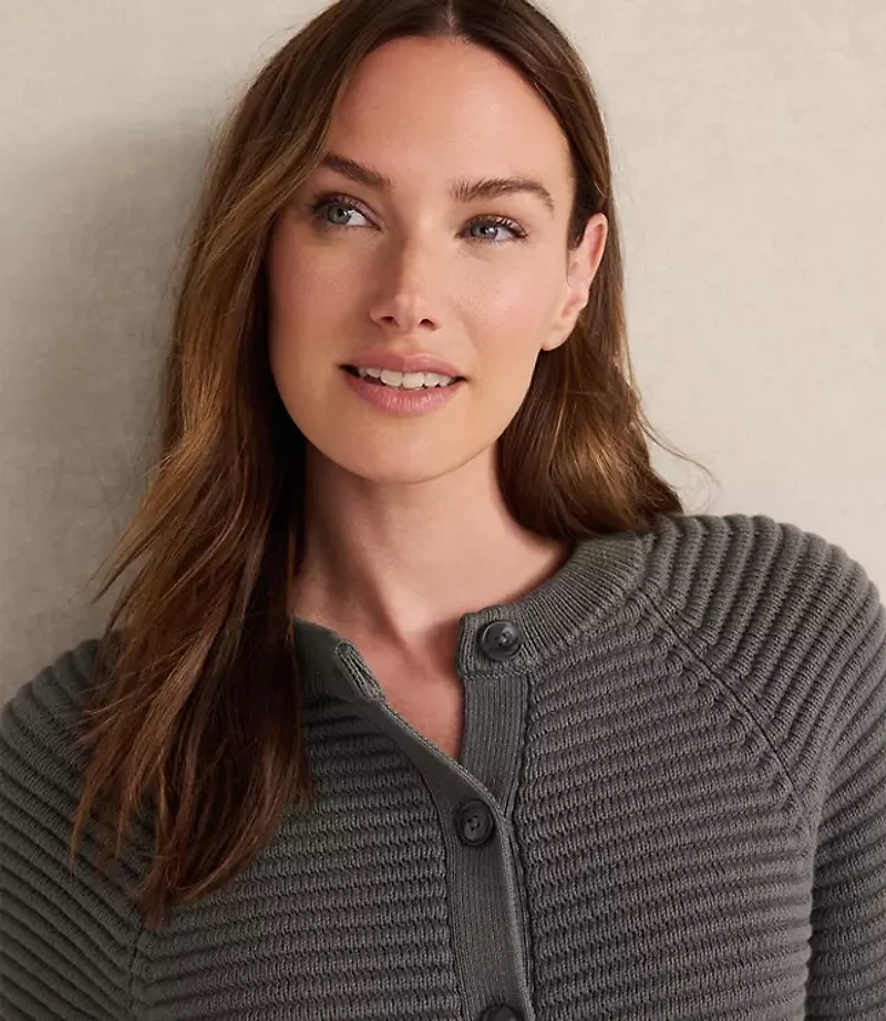 Haven Well Within Organic Cotton Horizontal Stitch Cardigan