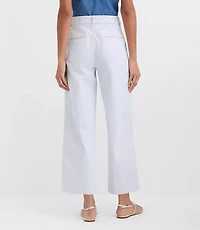 Petite Curvy Palmer Wide Leg Crop Pants Stripe