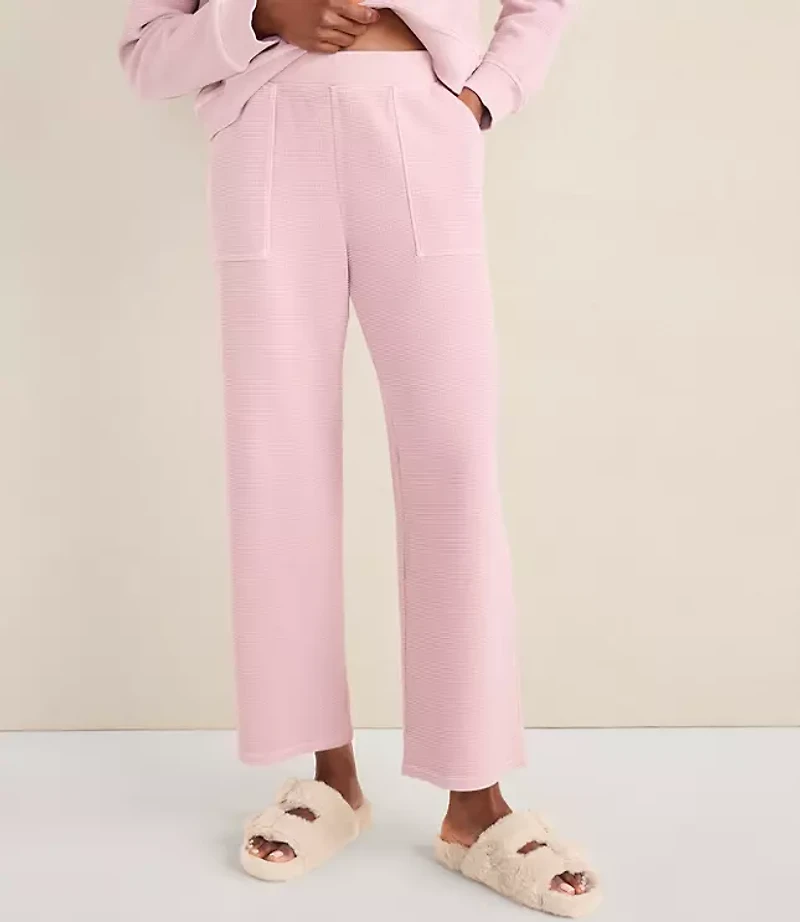 Haven Well Within Organic Cotton Waffle Straight Leg Pants