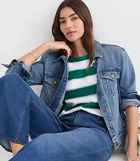 Petite Striped Harbor Tank Top