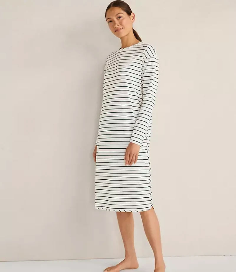 Haven Well Within Organic Cotton Jersey Stripe Sleep Dress