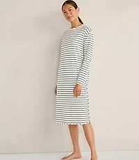 Haven Well Within Organic Cotton Jersey Stripe Sleep Dress