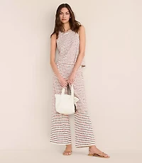 Lou & Grey Striped Wide Leg Crop Pants