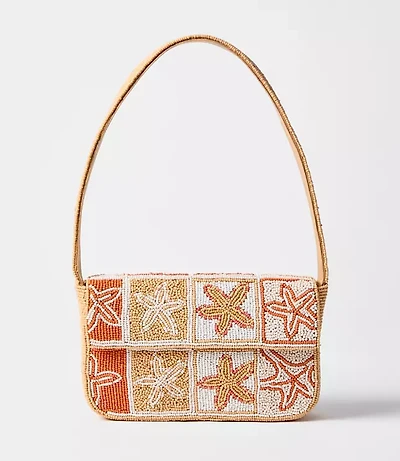 Starfish Beaded Shoulder Bag