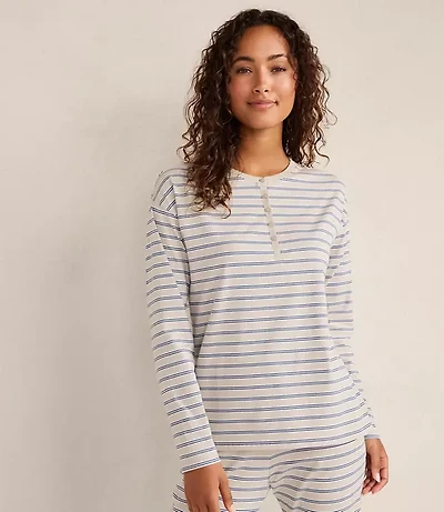 Haven Well Within Organic Cotton Jersey Stripe Henley